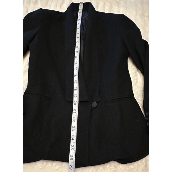 VINTAGE Women's Raspini Brand Black Blazer Jacket 100% Pure Wool Size XS/S - Picture 11 of 16